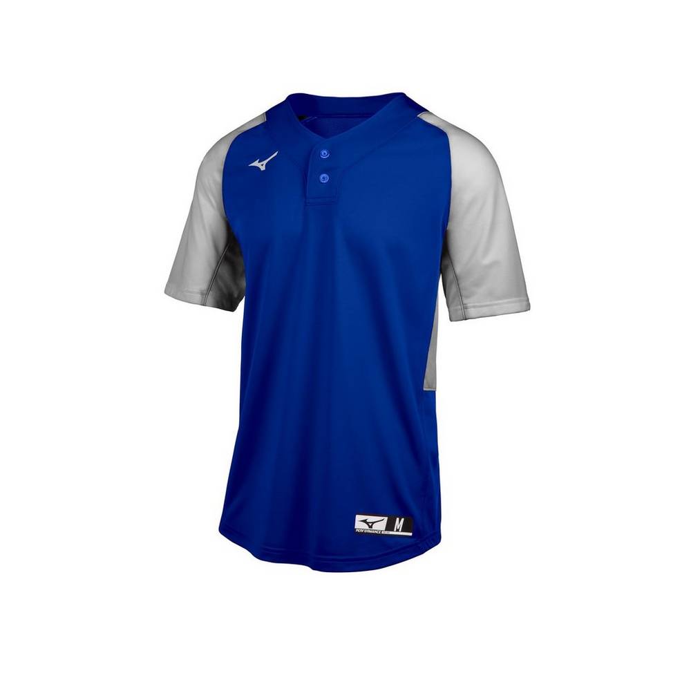 Mizuno Aerolite 2-Button - Erkek Forma - Kraliyet Mavisi/Gri Türkiye (RNLHVA-659)